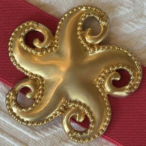 Boutique Gold and Hot Pink Starfish Belt